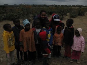 Playing with the children