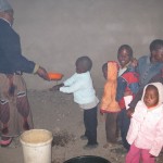 First we wash our hands