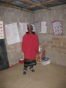 The Caregiver/Teacher in her classroom